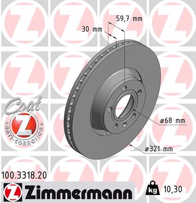 Discofreno - 100.3318.20 ZIMMERMANN