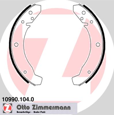 Brake Shoe Set - 10990.104.0 ZIMMERMANN