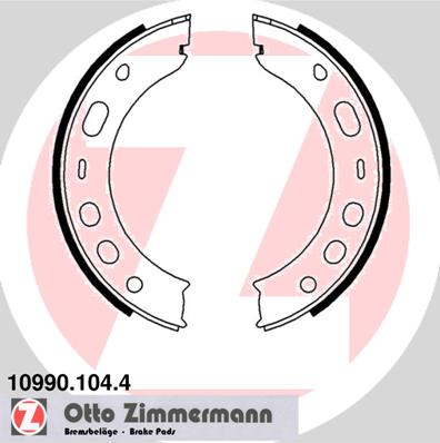 Комплект тормозных колодок, стояночная тормозная система - 10990.104.4 ZIMMERMANN