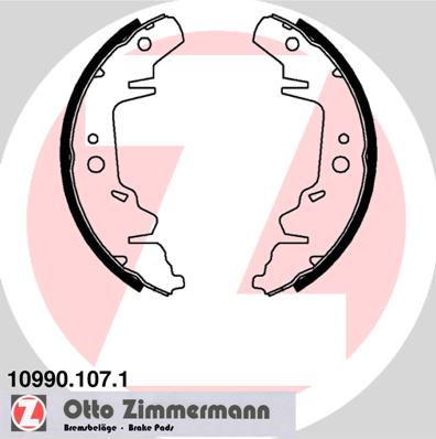Brake Shoe Set - 10990.107.1 ZIMMERMANN