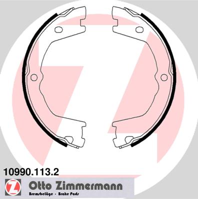 Kit ganasce, Freno stazionamento - 10990.113.2 ZIMMERMANN