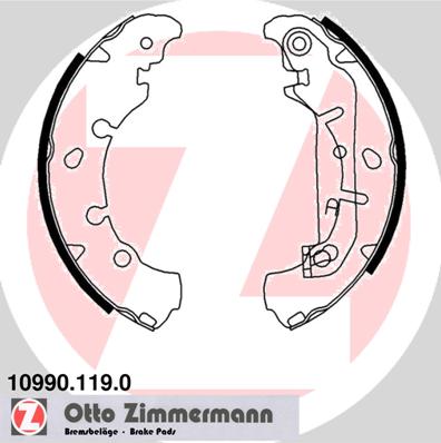 Brake Shoe Set - 10990.119.0 ZIMMERMANN