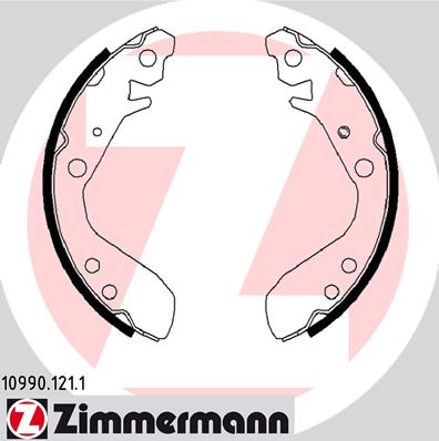 Комплект тормозных колодок - 10990.121.1 ZIMMERMANN