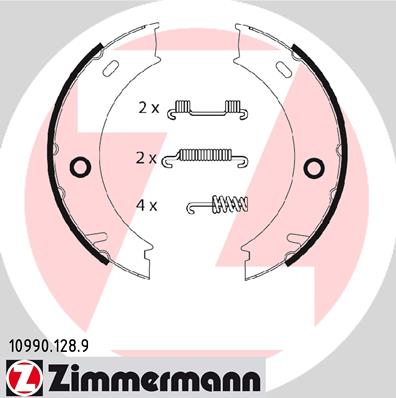Brake Shoe Set, parking brake - 10990.128.9 ZIMMERMANN