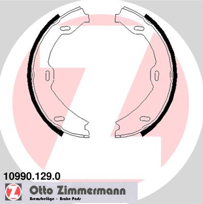Комплект тормозных колодок, стояночная тормозная система - 10990.129.0 ZIMMERMANN