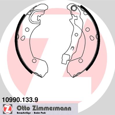 Brake Shoe Set - 10990.133.9 ZIMMERMANN