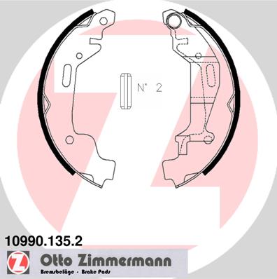 Bremsbackensatz - 10990.135.2 ZIMMERMANN
