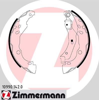 Brake Shoe Set - 10990.142.0 ZIMMERMANN