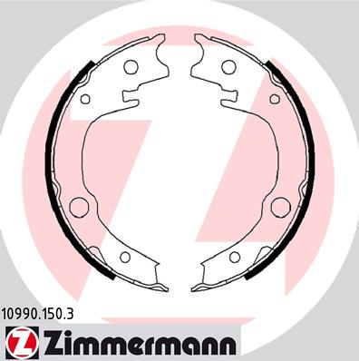 Brake Shoe Set, parking brake - 10990.150.3 ZIMMERMANN