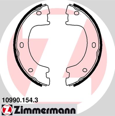 Brake Shoe Set, parking brake - 10990.154.3 ZIMMERMANN