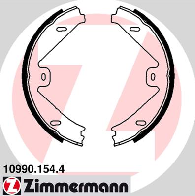 Kit ganasce, Freno stazionamento - 10990.154.4 ZIMMERMANN