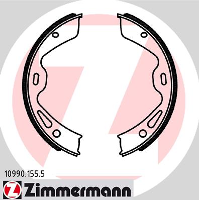 Kit ganasce, Freno stazionamento - 10990.155.5 ZIMMERMANN