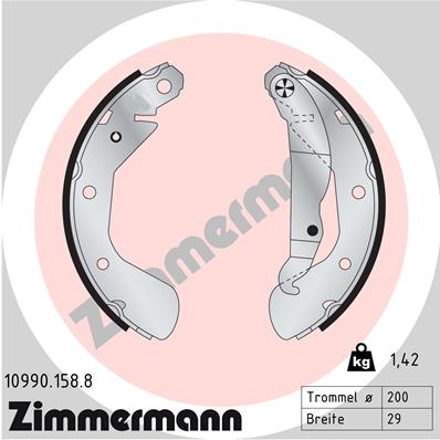 Brake Shoe Set - 10990.158.8 ZIMMERMANN