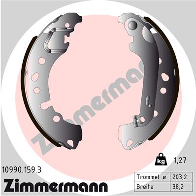 Brake Shoe Set - 10990.159.3 ZIMMERMANN