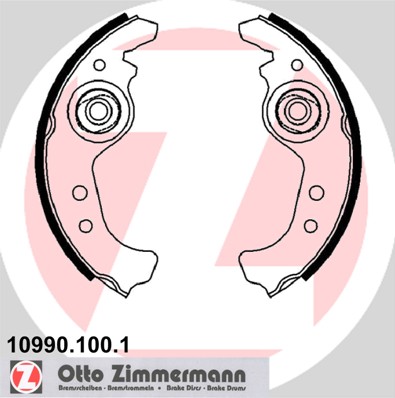 Brake Shoe Set - 10990.100.1 ZIMMERMANN