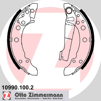 Kit ganasce freno - 10990.100.2 ZIMMERMANN