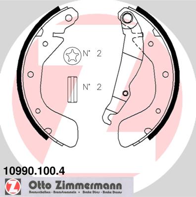 Brake Shoe Set - 10990.100.4 ZIMMERMANN
