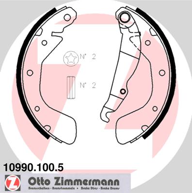 Brake Shoe Set - 10990.100.5 ZIMMERMANN