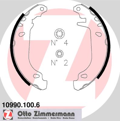 Brake Shoe Set - 10990.100.6 ZIMMERMANN