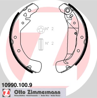 Brake Shoe Set - 10990.100.9 ZIMMERMANN