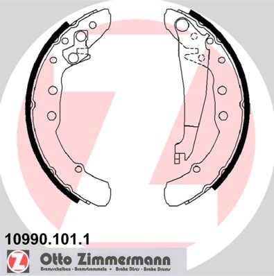 Brake Shoe Set - 10990.101.1 ZIMMERMANN