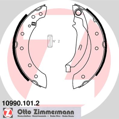 Brake Shoe Set - 10990.101.2 ZIMMERMANN