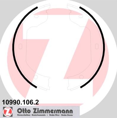 Brake Shoe Set, parking brake - 10990.106.2 ZIMMERMANN