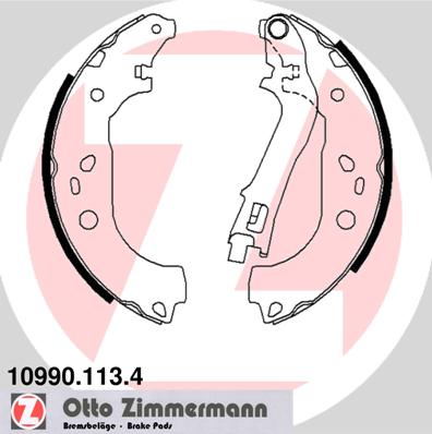 Brake Shoe Set - 10990.113.4 ZIMMERMANN