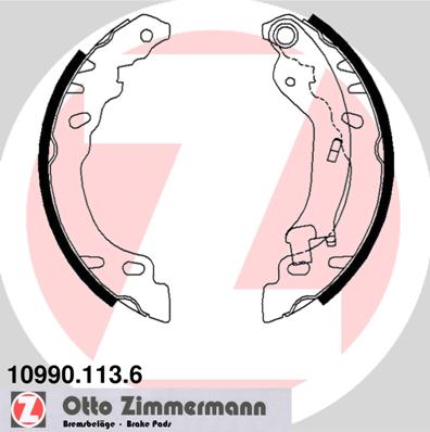 Bremsbackensatz - 10990.113.6 ZIMMERMANN