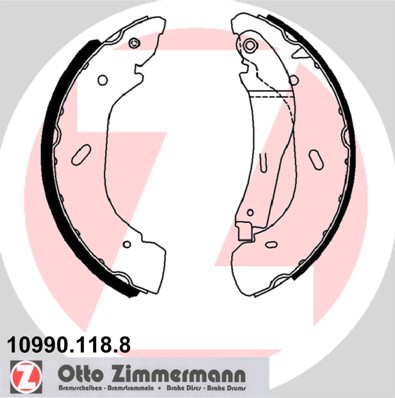 Brake Shoe Set - 10990.118.8 ZIMMERMANN