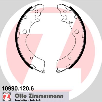 Brake Shoe Set - 10990.120.6 ZIMMERMANN