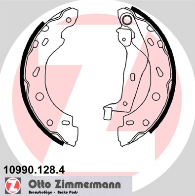 Brake Shoe Set - 10990.128.4 ZIMMERMANN