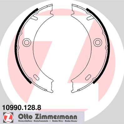 Brake Shoe Set, parking brake - 10990.128.8 ZIMMERMANN