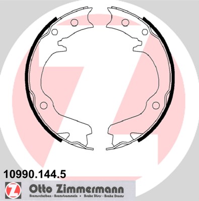 Bremsbackensatz, Feststellbremse - 10990.144.5 ZIMMERMANN