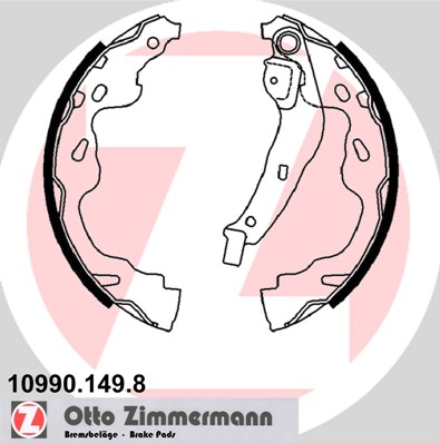 Brake Shoe Set - 10990.149.8 ZIMMERMANN