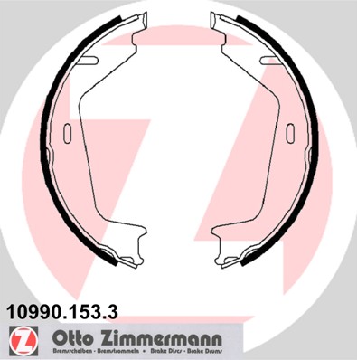 Brake Shoe Set, parking brake - 10990.153.3 ZIMMERMANN
