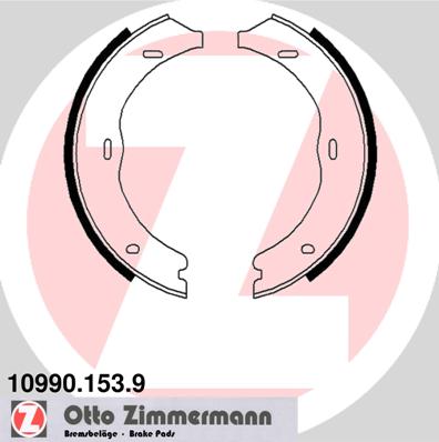 Brake Shoe Set, parking brake - 10990.153.9 ZIMMERMANN