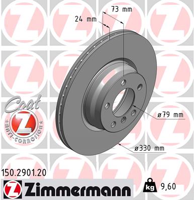 Bremsscheibe - 150.2901.20 ZIMMERMANN