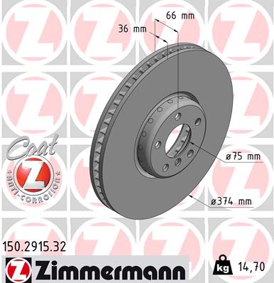 Discofreno - 150.2915.32 ZIMMERMANN
