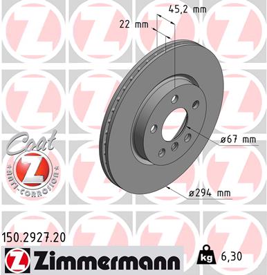 Discofreno - 150.2927.20 ZIMMERMANN