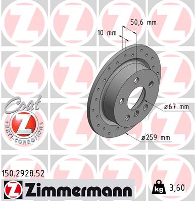 Discofreno - 150.2928.52 ZIMMERMANN