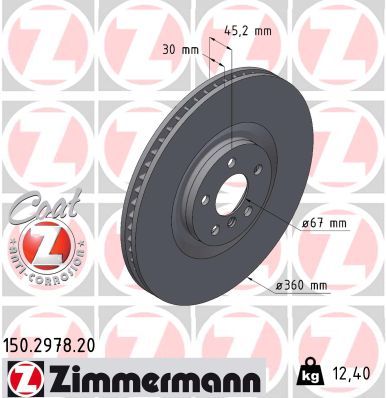 Bremsscheibe - 150.2978.20 ZIMMERMANN