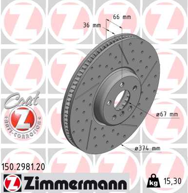 Discofreno - 150.2981.20 ZIMMERMANN