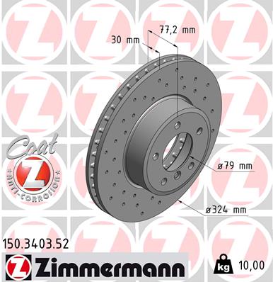 Discofreno - 150.3403.52 ZIMMERMANN