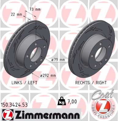 Discofreno - 150.3424.53 ZIMMERMANN