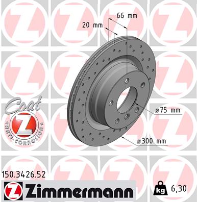 Bremsscheibe - 150.3426.52 ZIMMERMANN