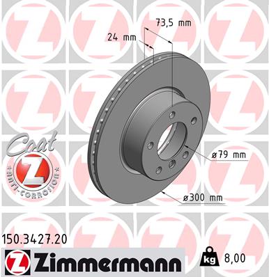 Discofreno - 150.3427.20 ZIMMERMANN