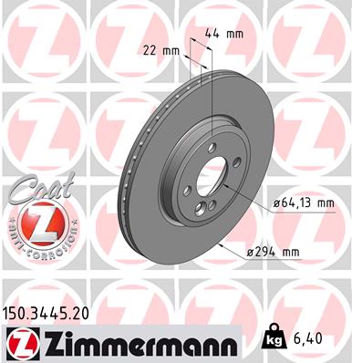 Discofreno - 150.3445.20 ZIMMERMANN