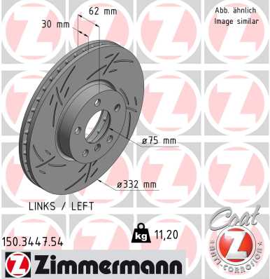Bremsscheibe - 150.3447.54 ZIMMERMANN