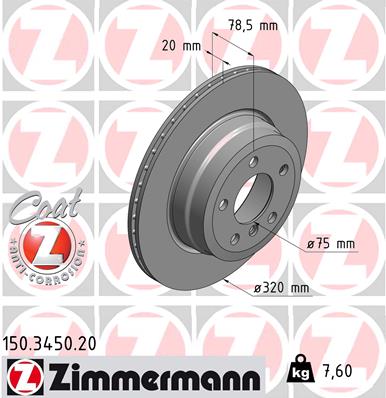 Discofreno - 150.3450.20 ZIMMERMANN
